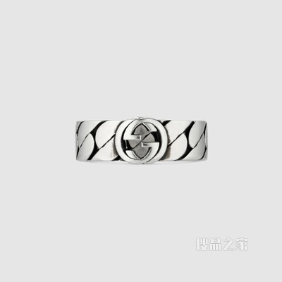 互扣式双G戒指 925纯银