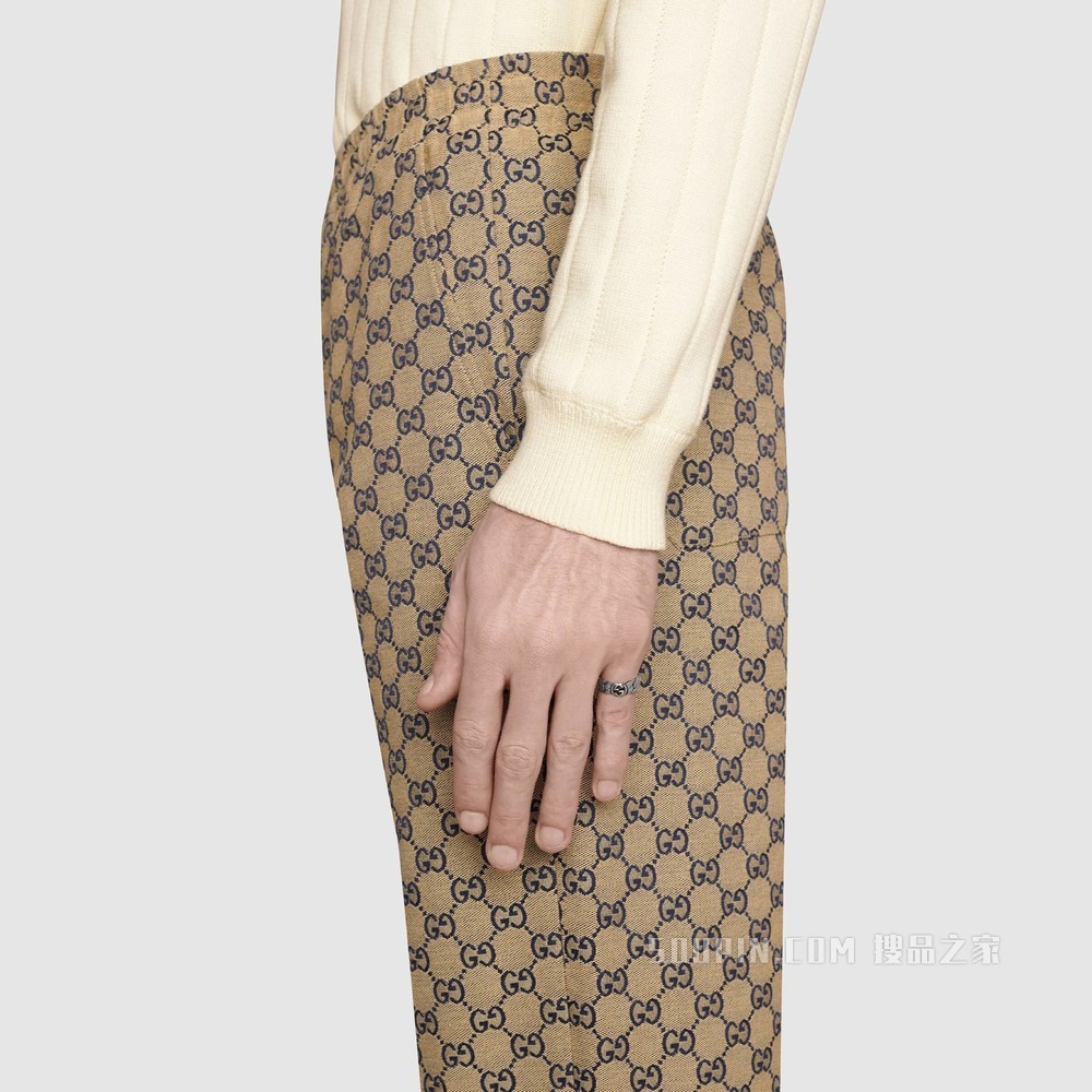 互扣式双G戒指 925纯银