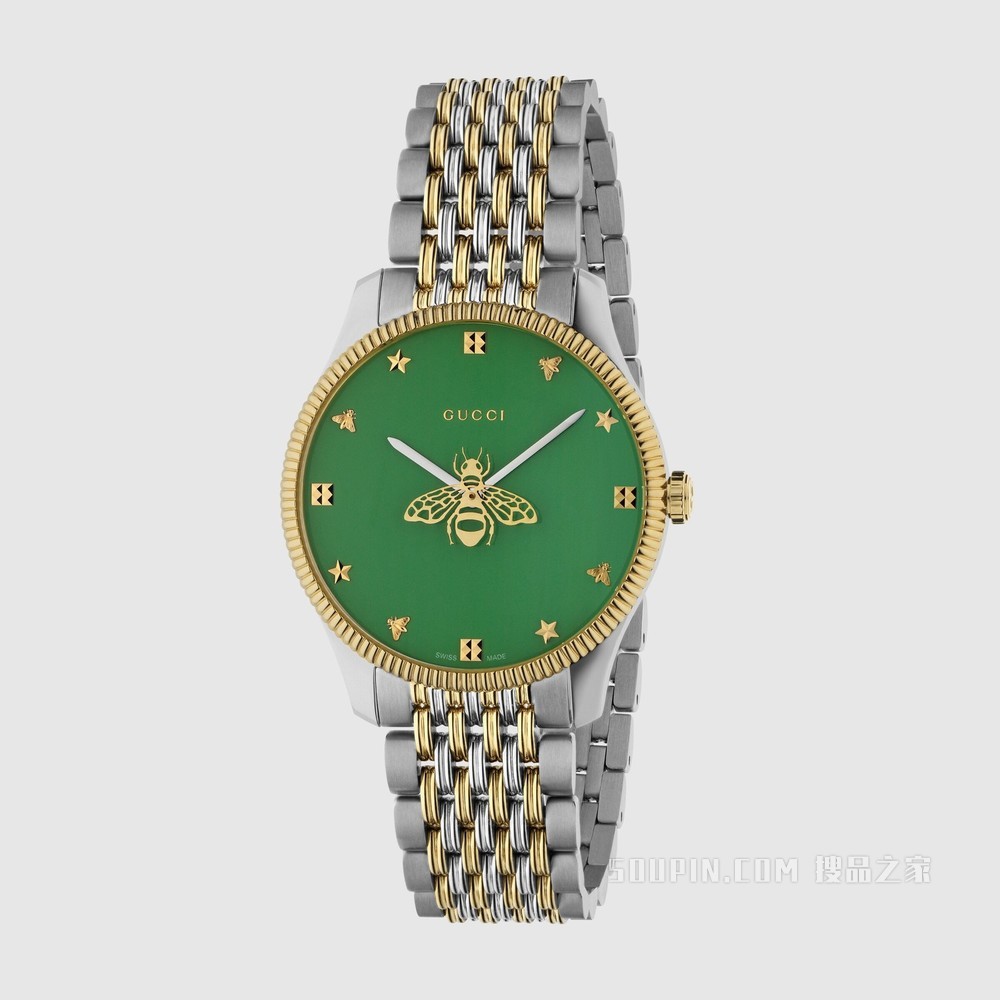 G-Timeless系列腕表，36毫米 金色PVD