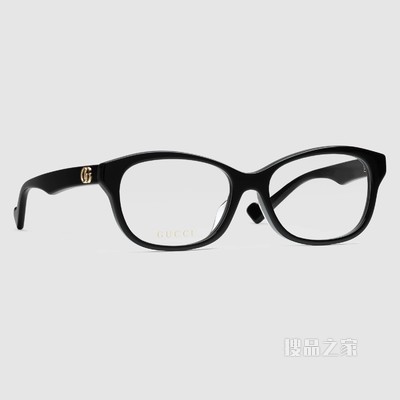 贴合设计镜框光学眼镜 黑色醋纤