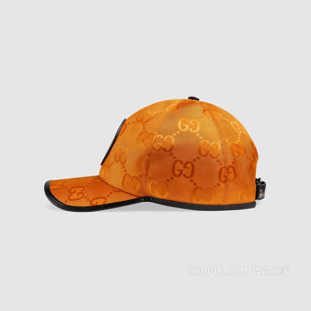 Gucci Off The Grid系列棒球帽 橘色GG ECONYL®