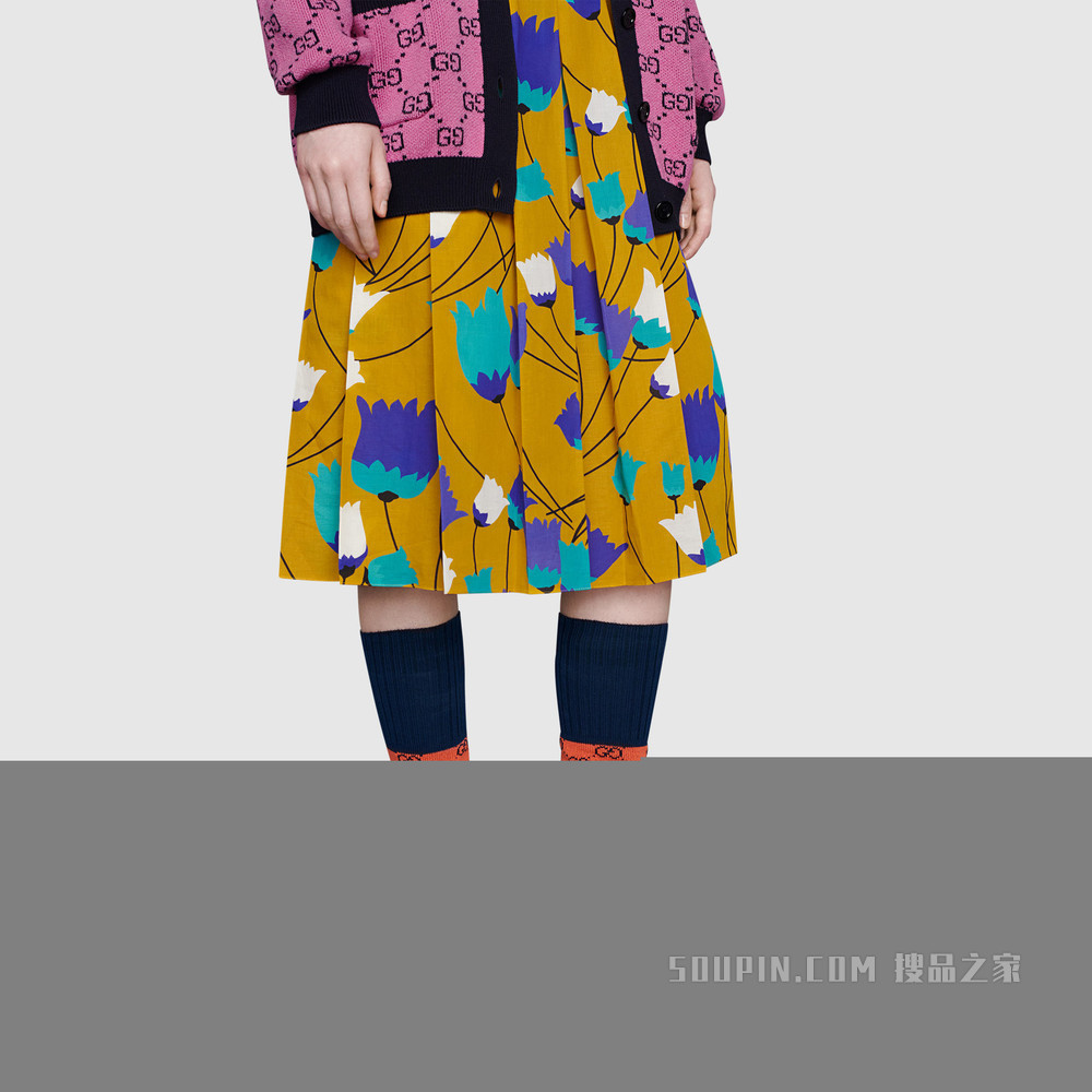 GG Multicolor系列棉混纺短袜 多色