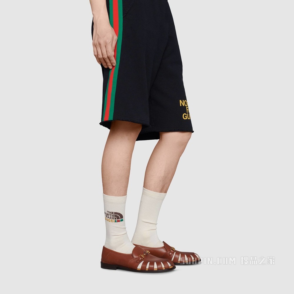 The North Face x Gucci联名系列棉袜 象牙白