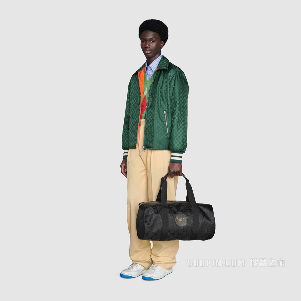 Gucci Off The Grid系列旅行包 黑色GG ECONYL®