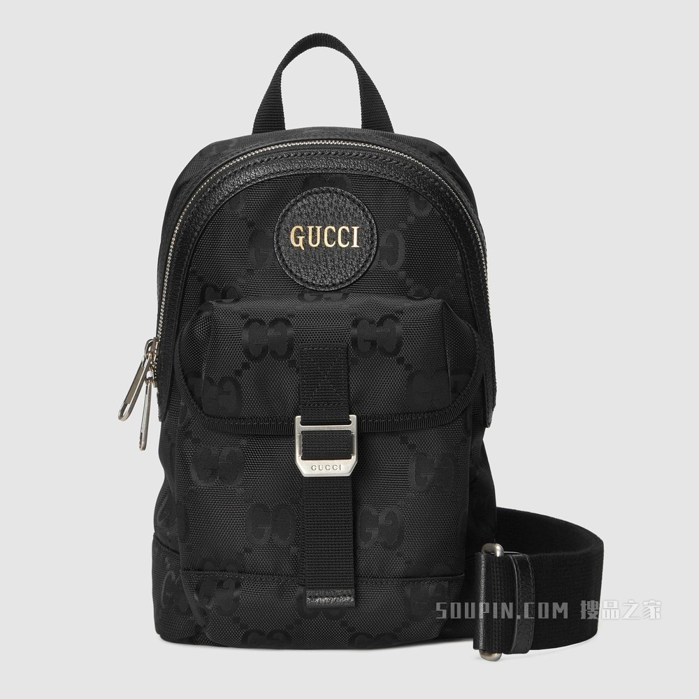 Gucci Off The Grid系列单肩斜挎包 黑色GG ECONYL®