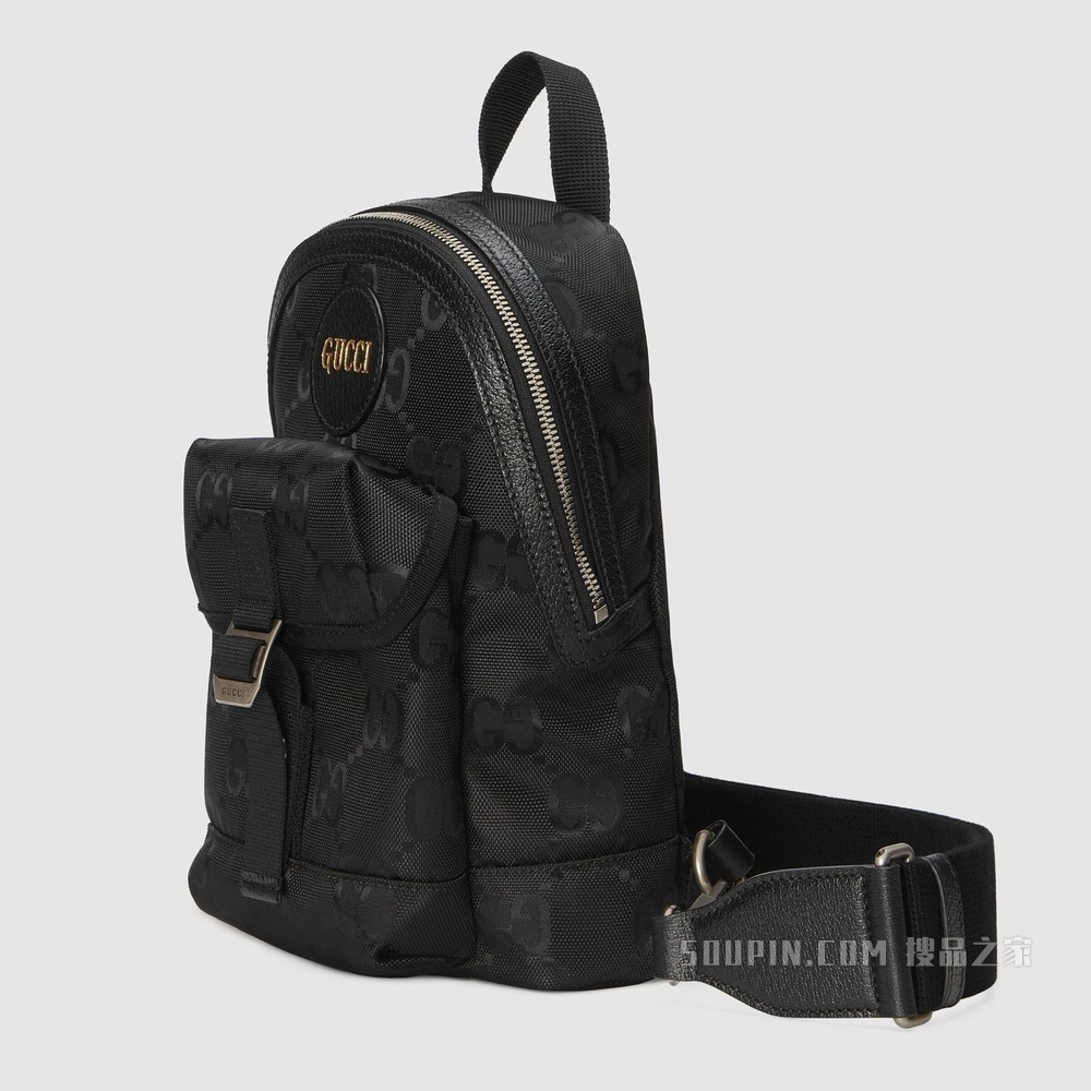 Gucci Off The Grid系列单肩斜挎包 黑色GG ECONYL®