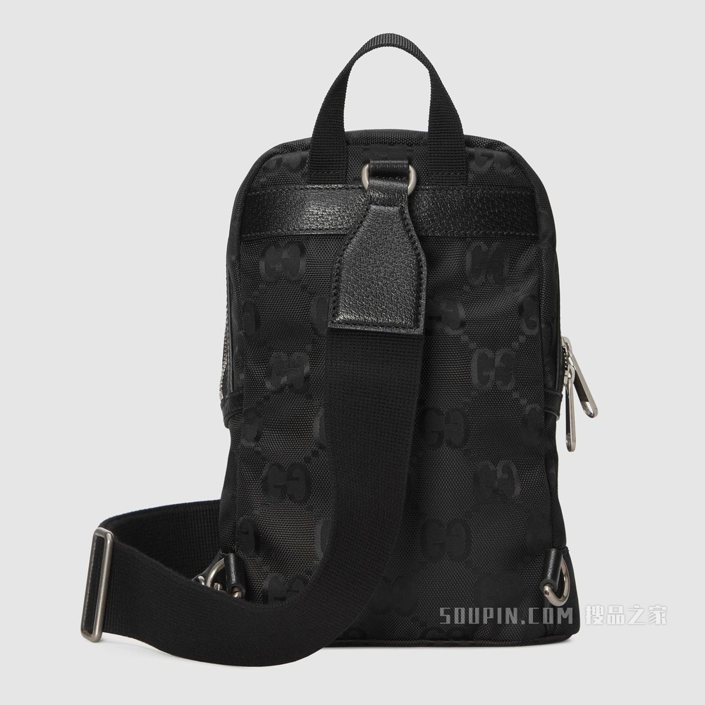 Gucci Off The Grid系列单肩斜挎包 黑色GG ECONYL®