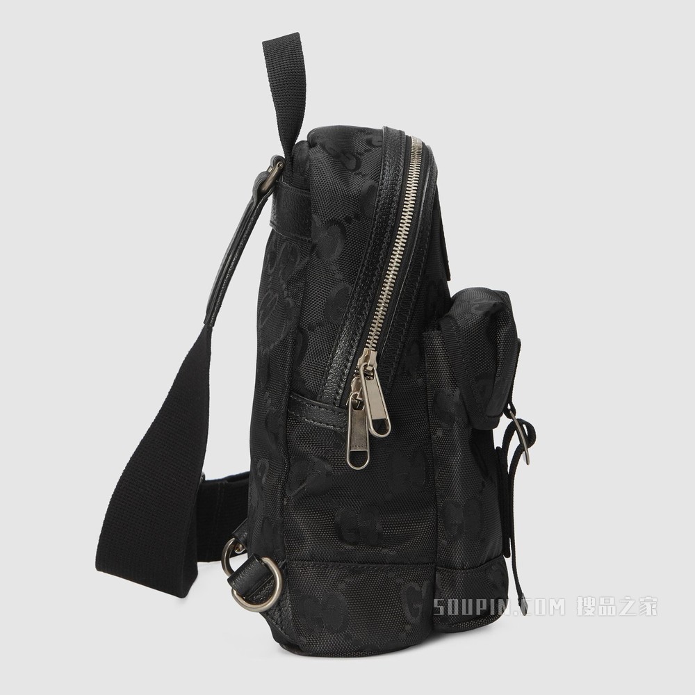 Gucci Off The Grid系列单肩斜挎包 黑色GG ECONYL®