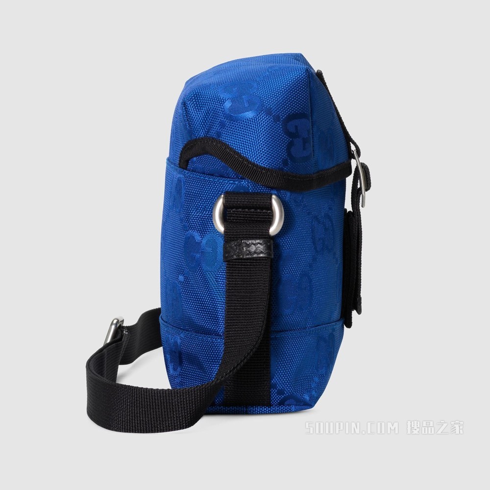 Gucci Off The Grid系列邮差包 蓝色GG ECONYL®