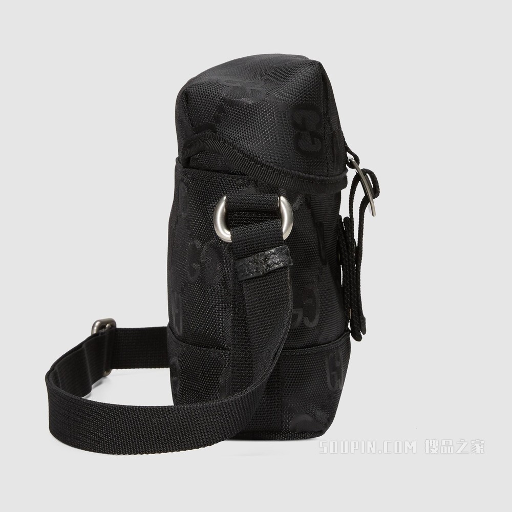 Gucci Off The Grid系列邮差包 黑色GG ECONYL®