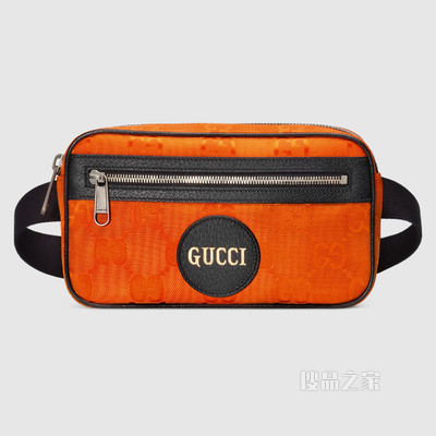 Gucci Off The Grid系列腰包 橘色GG ECONYL®