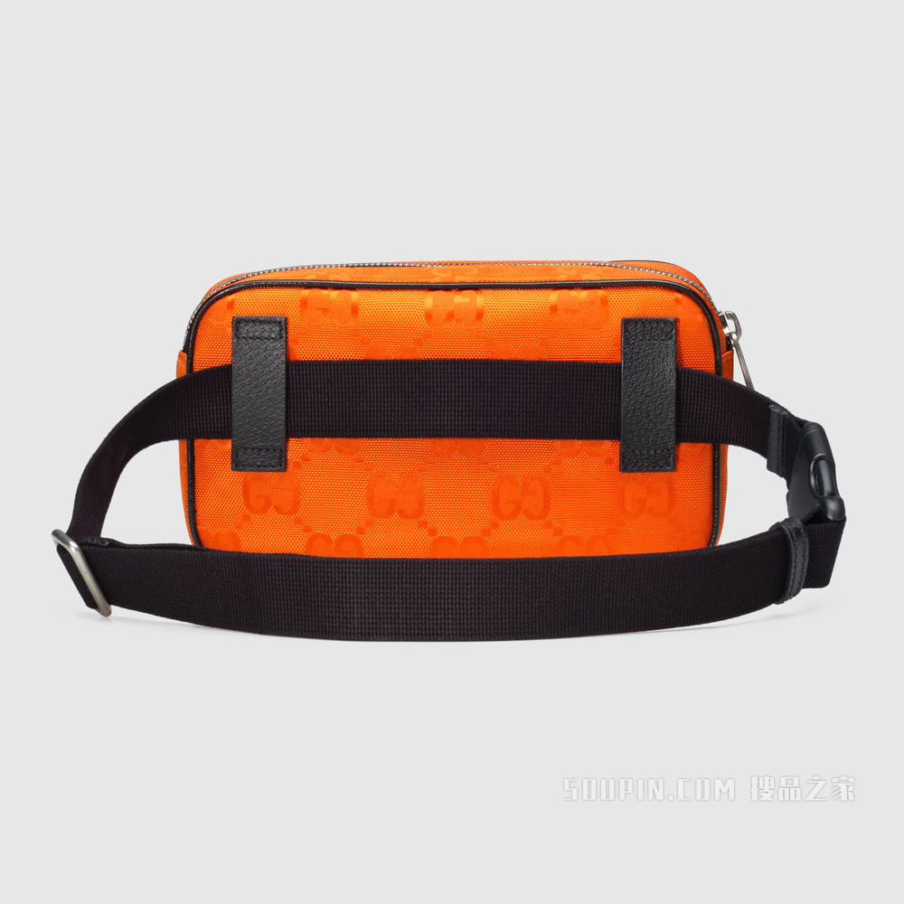 Gucci Off The Grid系列腰包 橘色GG ECONYL®