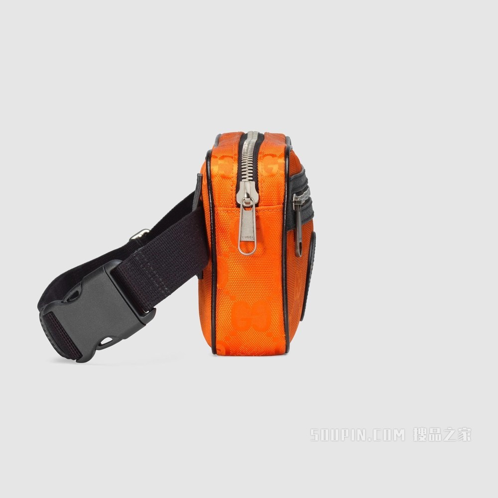 Gucci Off The Grid系列腰包 橘色GG ECONYL®