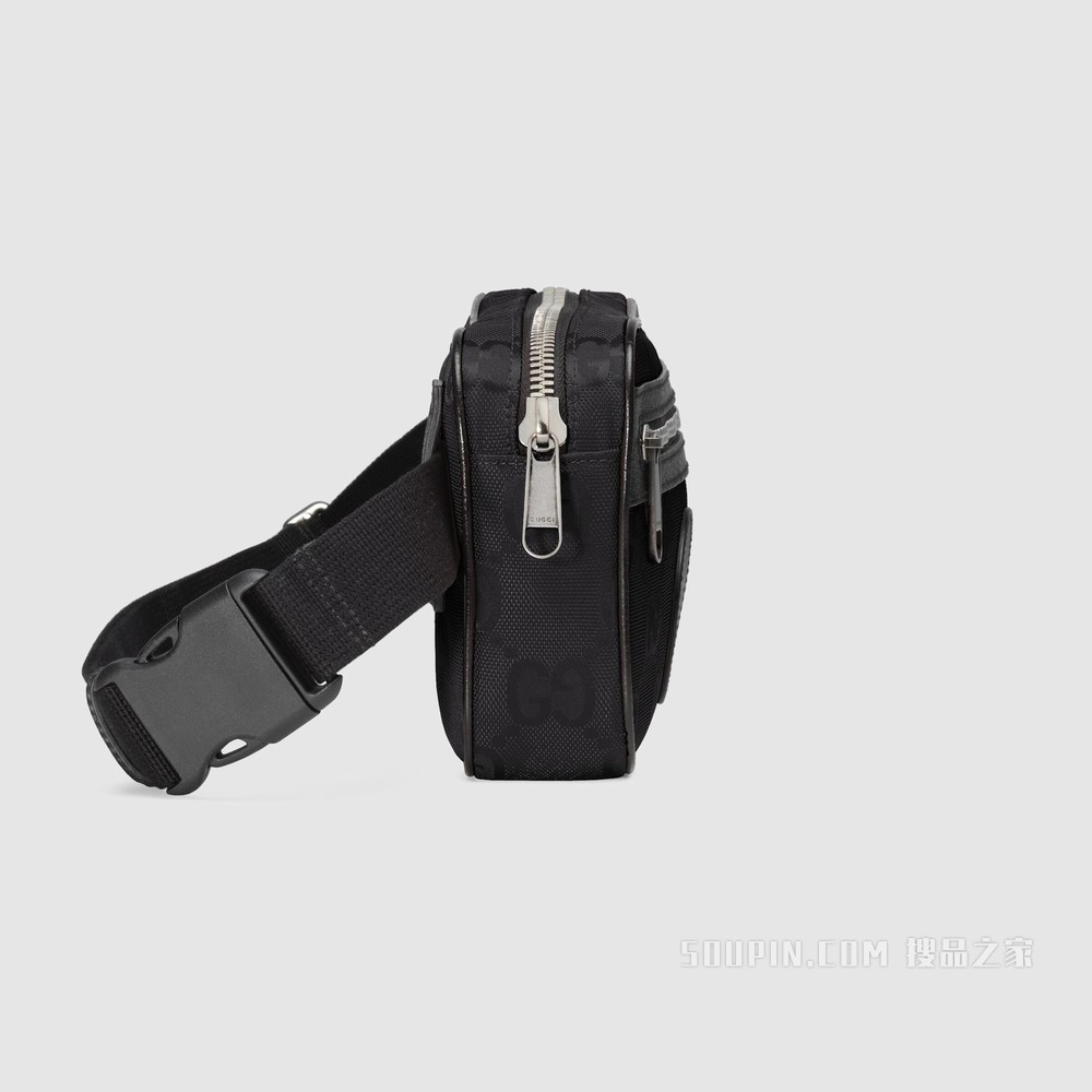 Gucci Off The Grid系列腰包 黑色GG ECONYL®
