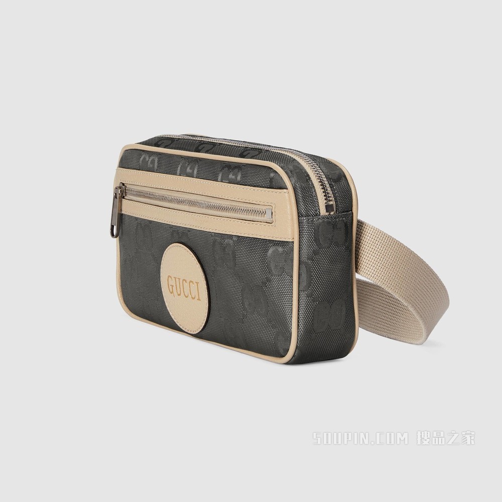 Gucci Off The Grid系列腰包 深灰色GG ECONYL®