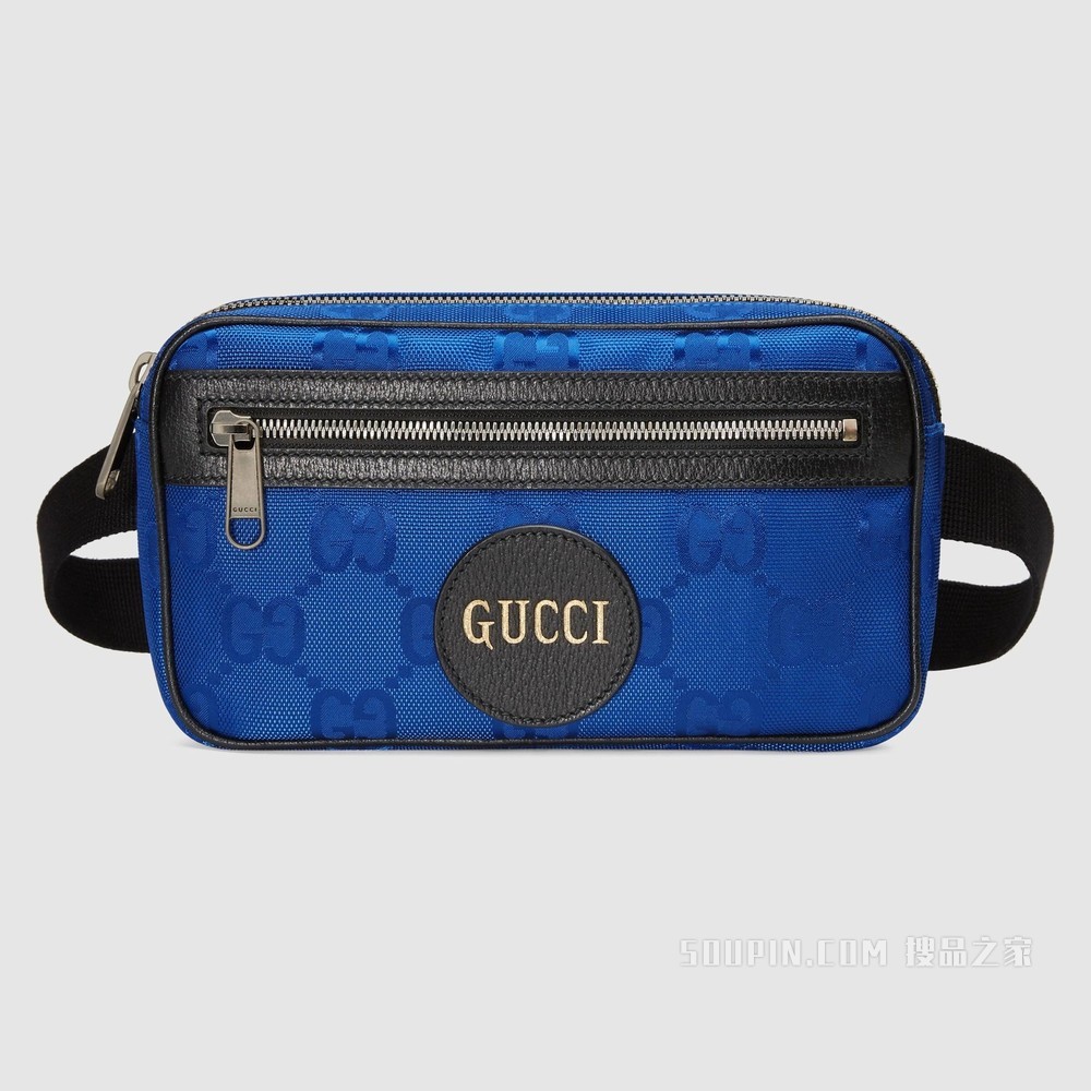 Gucci Off The Grid系列腰包 蓝色GG ECONYL®