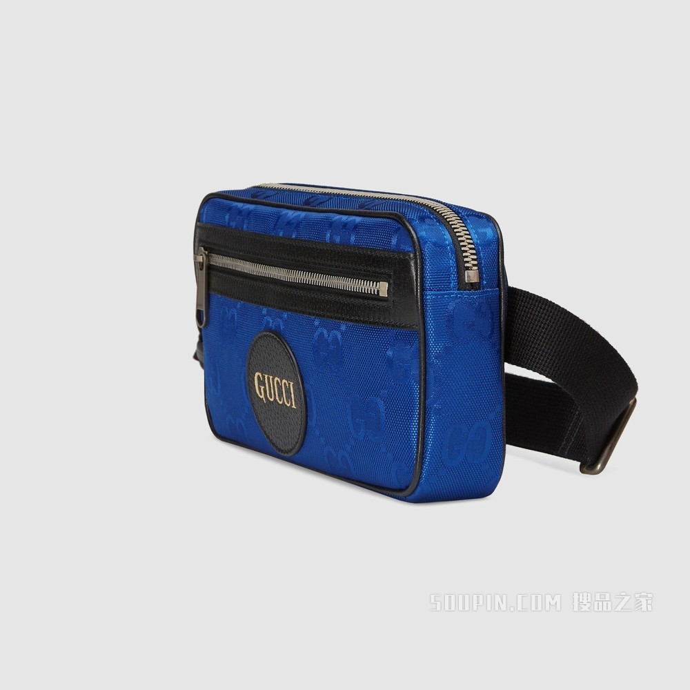 Gucci Off The Grid系列腰包 蓝色GG ECONYL®