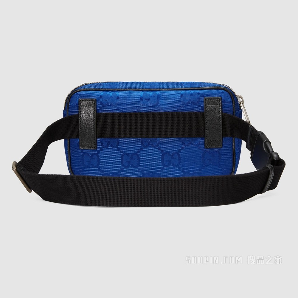 Gucci Off The Grid系列腰包 蓝色GG ECONYL®