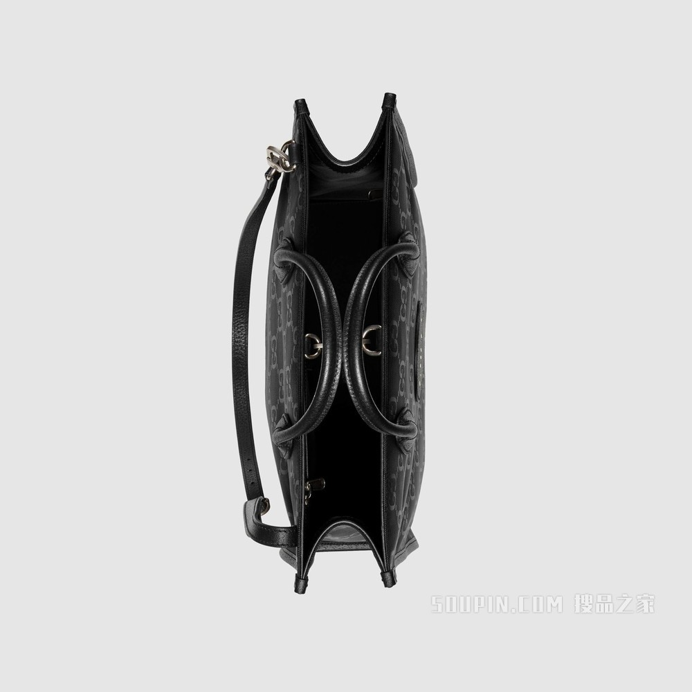 Gucci Off The Grid系列竖款托特包 黑色GG ECONYL®
