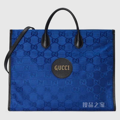 Gucci Off The Grid系列托特包 蓝色GG ECONYL®