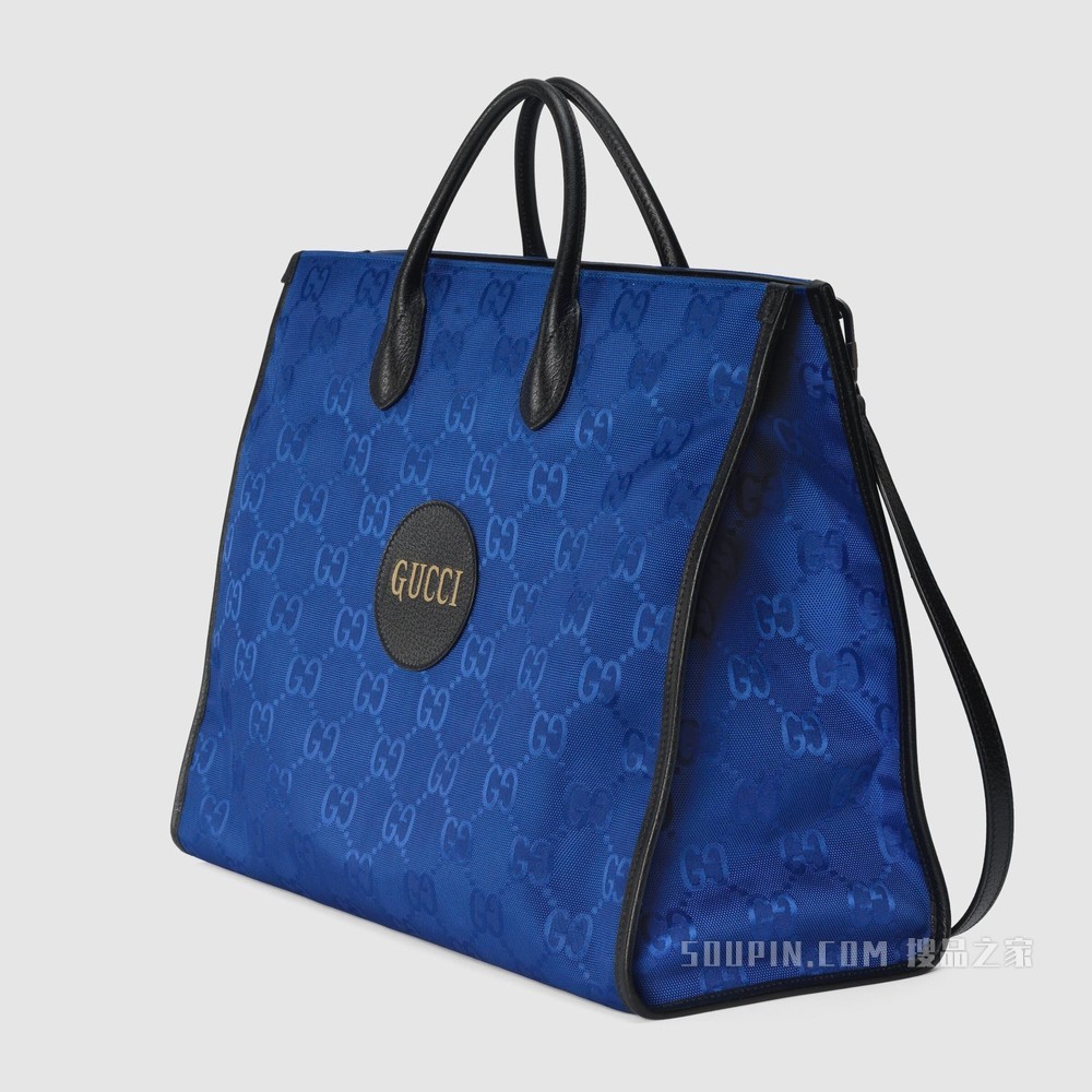 Gucci Off The Grid系列托特包 蓝色GG ECONYL®