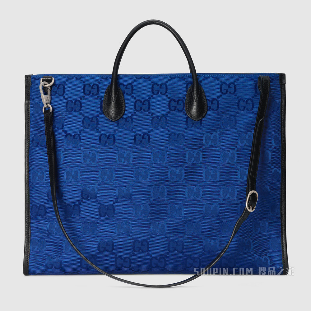 Gucci Off The Grid系列托特包 蓝色GG ECONYL®