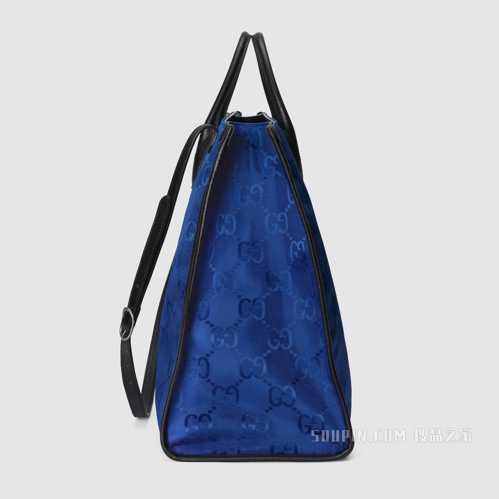 Gucci Off The Grid系列托特包 蓝色GG ECONYL®