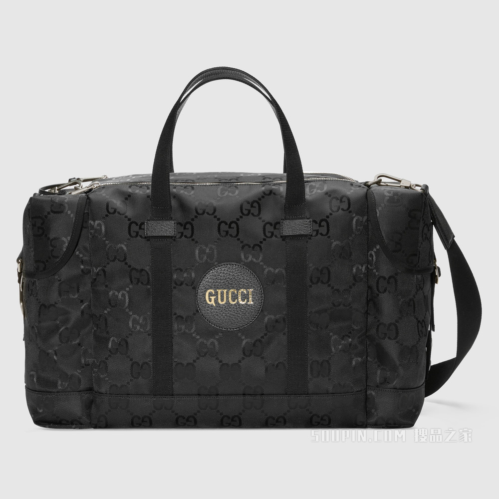 Gucci Off The Grid系列旅行袋 黑色GG ECONYL®