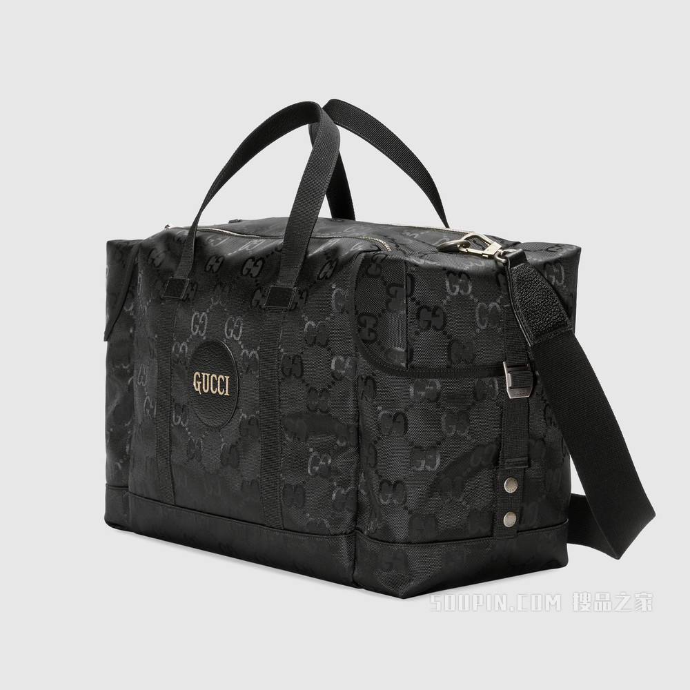 Gucci Off The Grid系列旅行袋 黑色GG ECONYL®