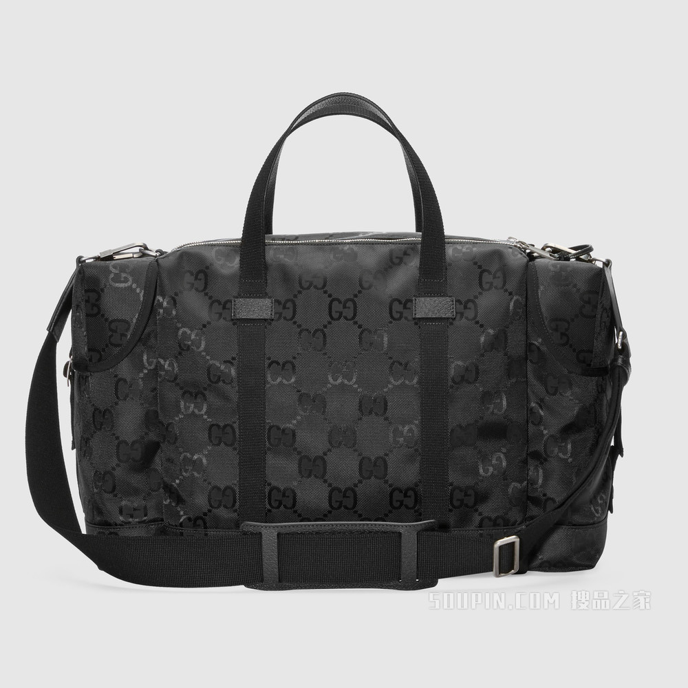 Gucci Off The Grid系列旅行袋 黑色GG ECONYL®