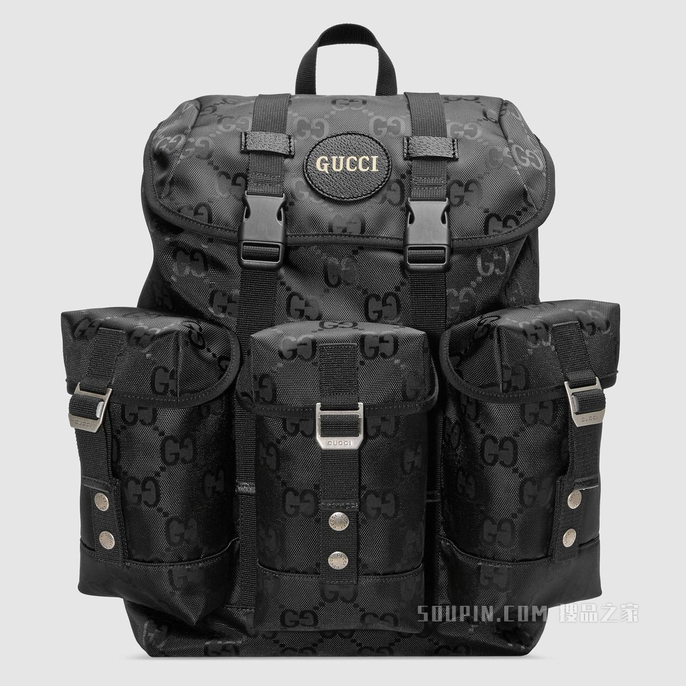 Gucci Off The Grid系列背包 黑色GG ECONYL®