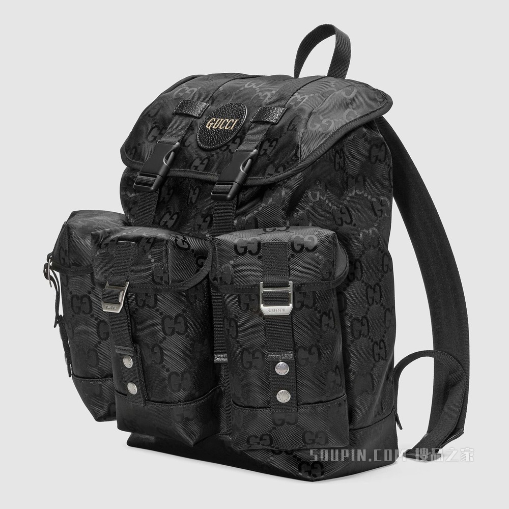 Gucci Off The Grid系列背包 黑色GG ECONYL®