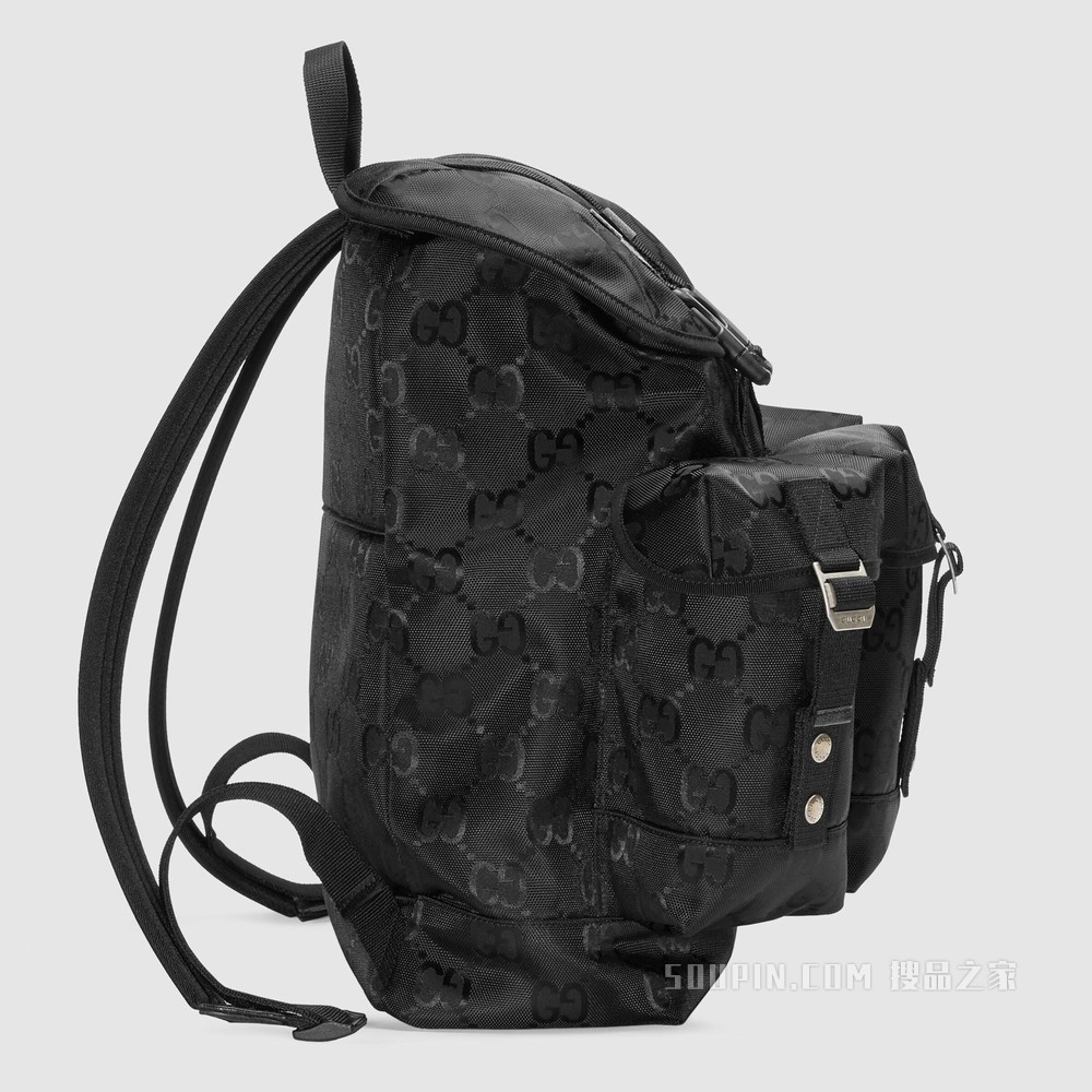 Gucci Off The Grid系列背包 黑色GG ECONYL®