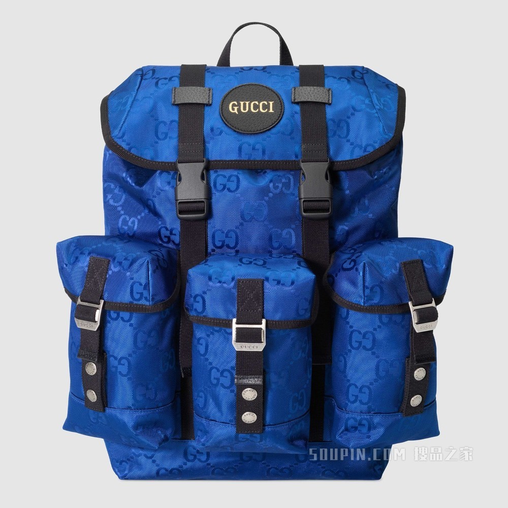 Gucci Off The Grid系列背包 蓝色GG ECONYL®