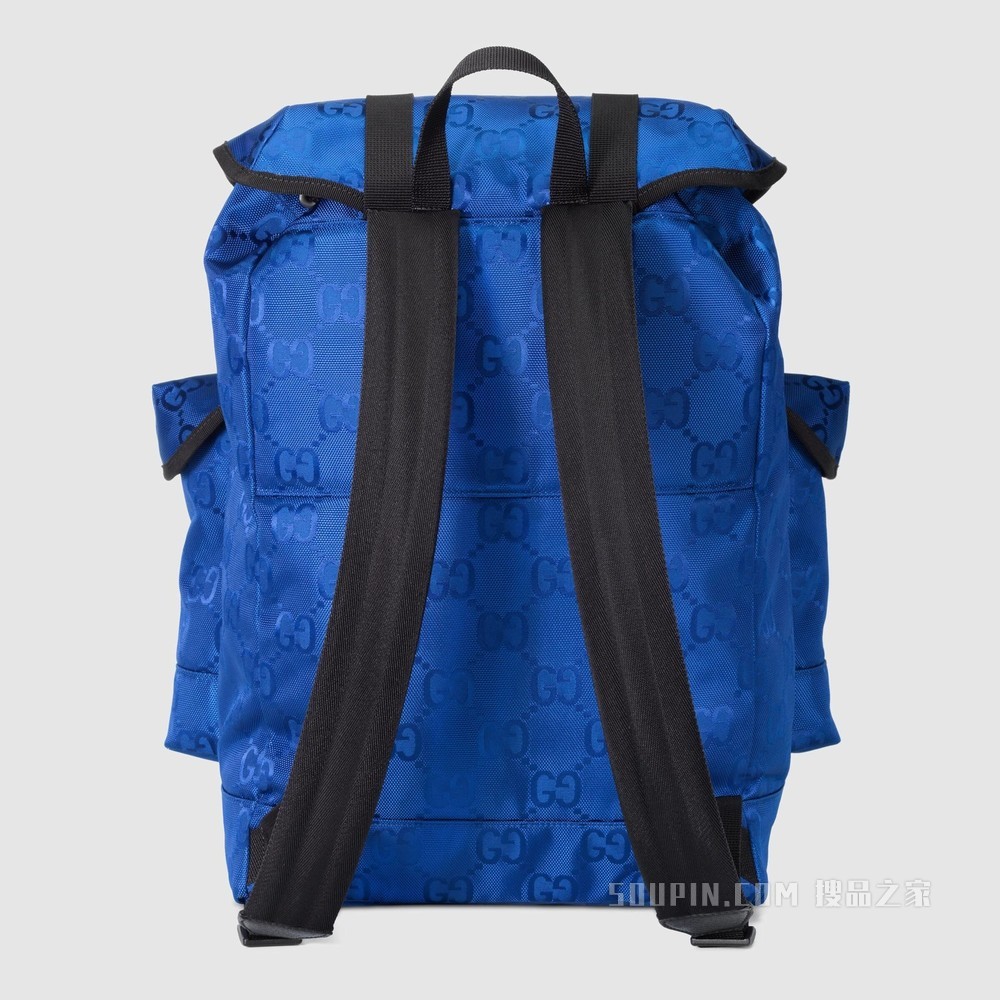 Gucci Off The Grid系列背包 蓝色GG ECONYL®