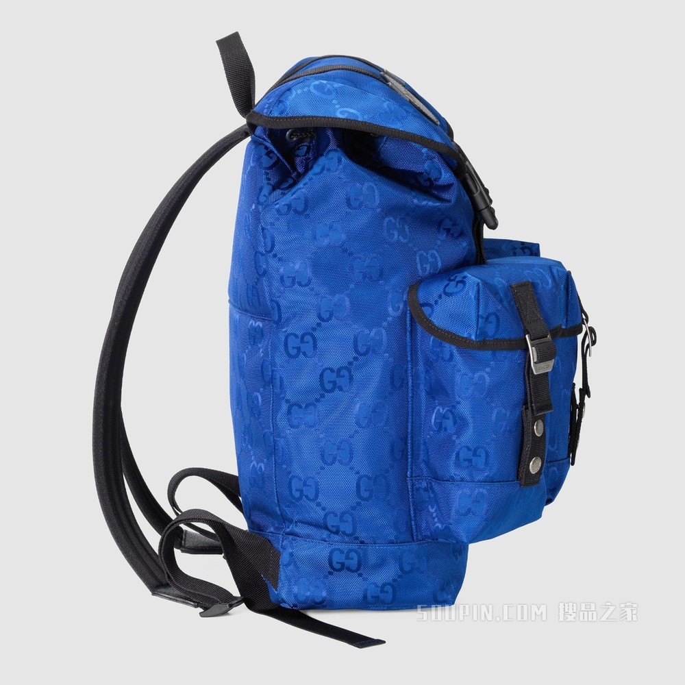 Gucci Off The Grid系列背包 蓝色GG ECONYL®