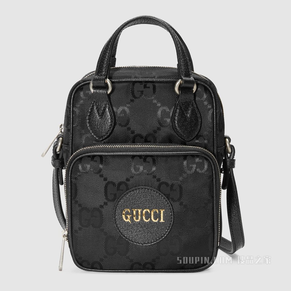 Gucci Off The Grid系列肩背包 黑色GG ECONYL®