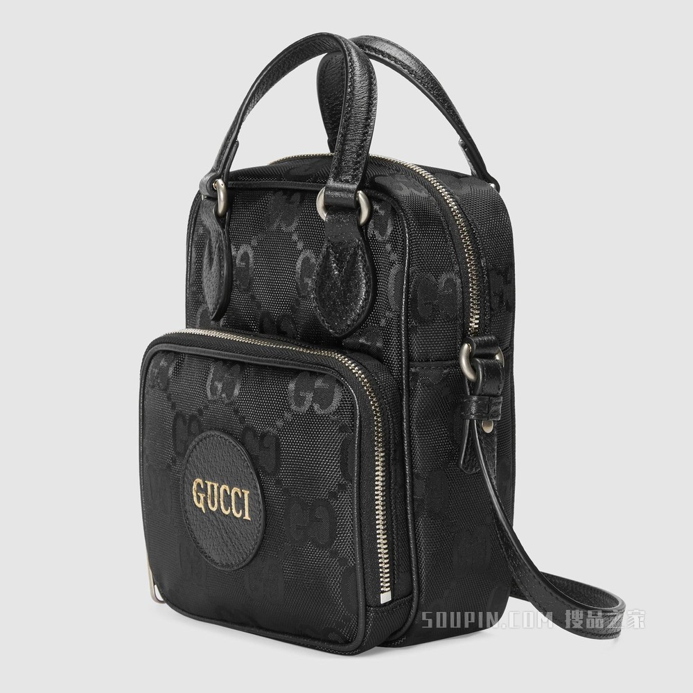 Gucci Off The Grid系列肩背包 黑色GG ECONYL®