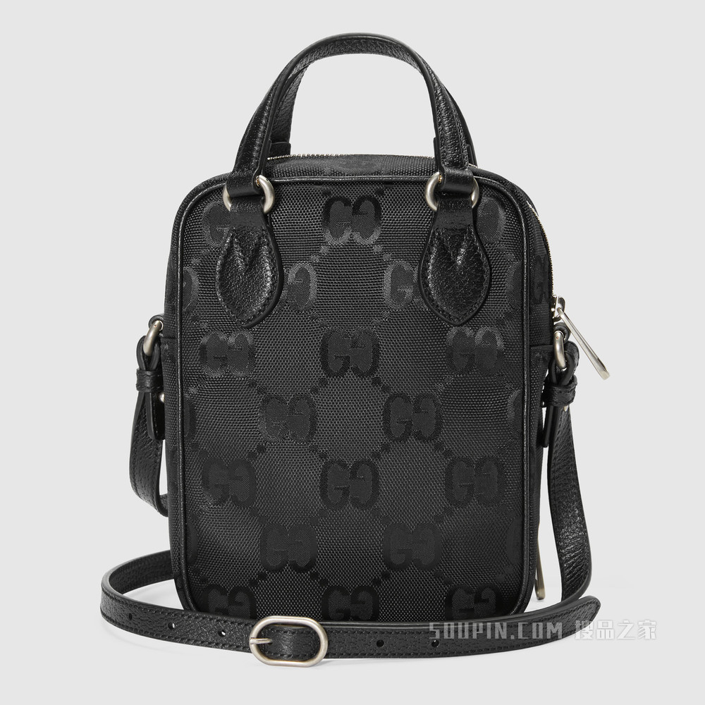 Gucci Off The Grid系列肩背包 黑色GG ECONYL®