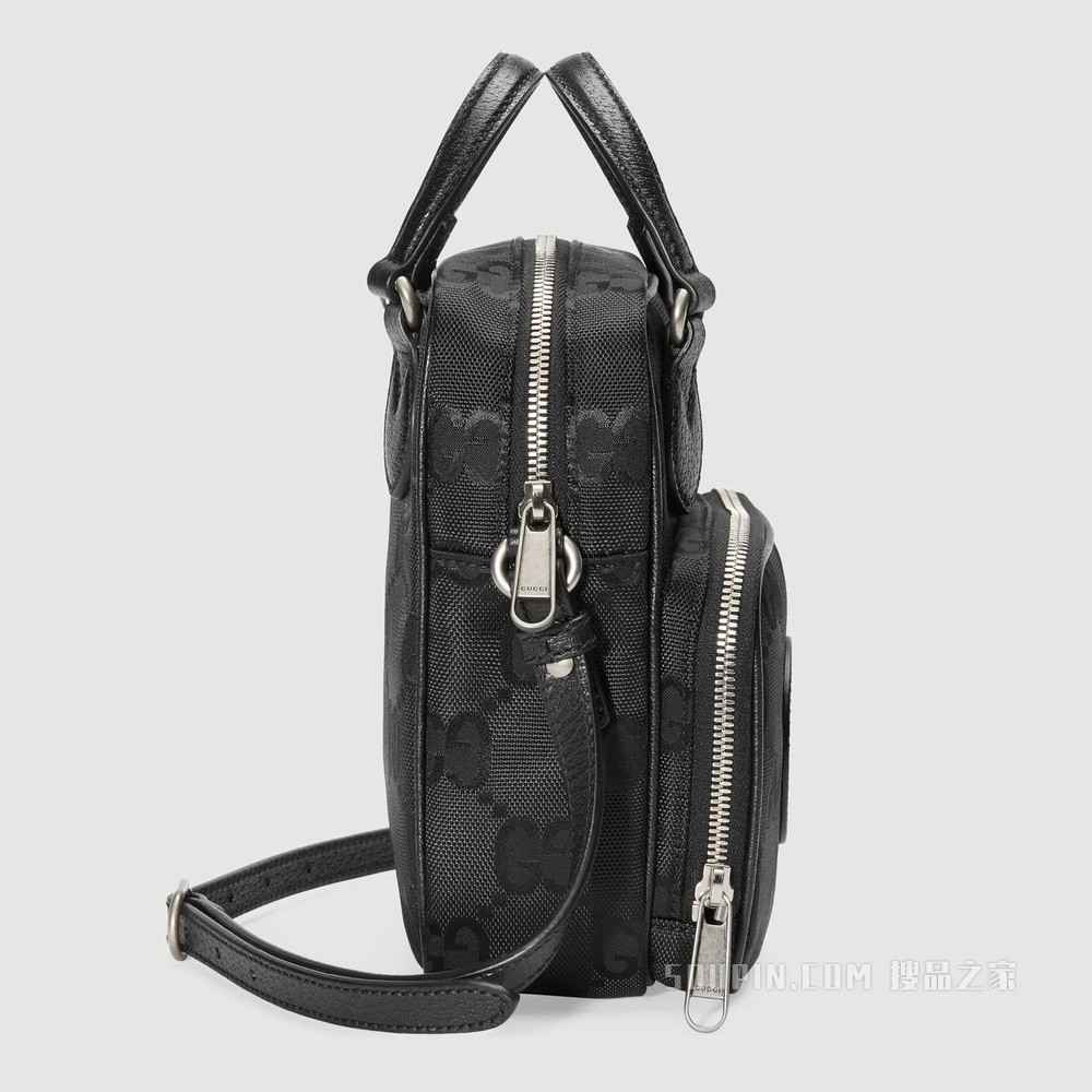 Gucci Off The Grid系列肩背包 黑色GG ECONYL®