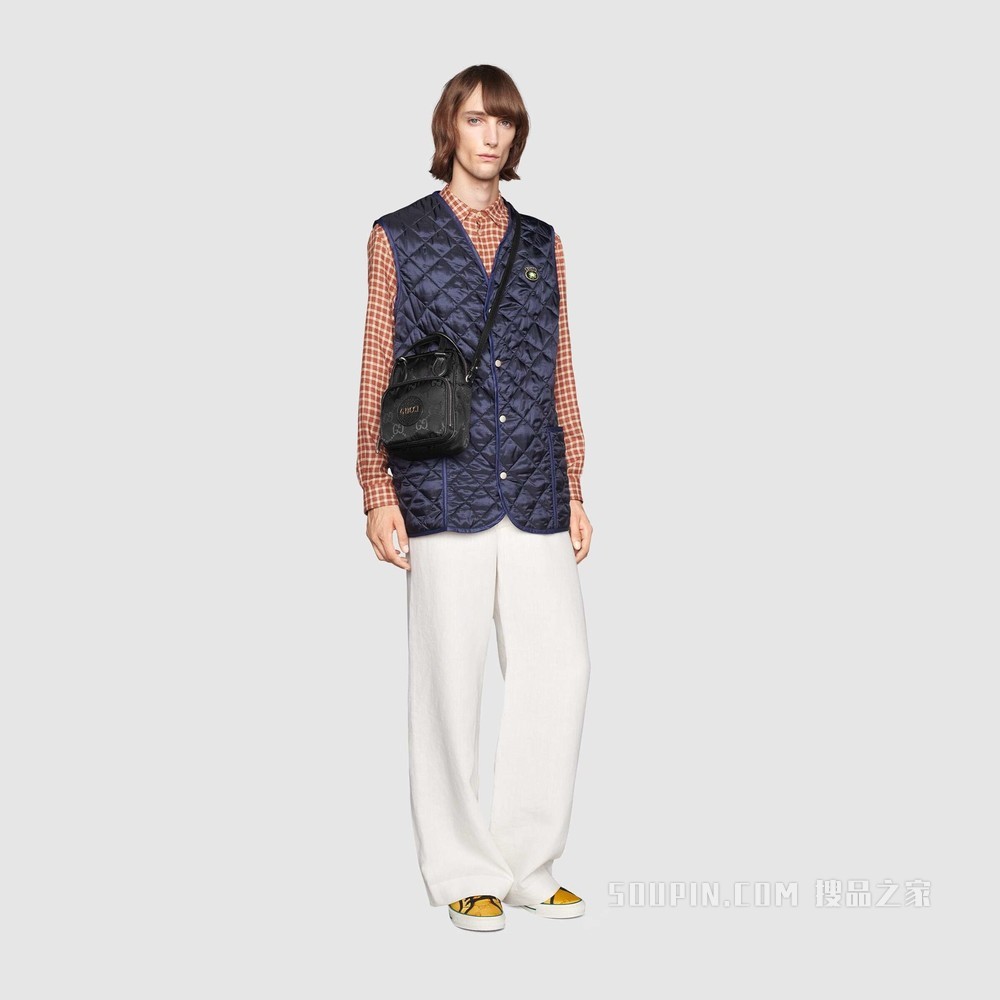 Gucci Off The Grid系列肩背包 黑色GG ECONYL®