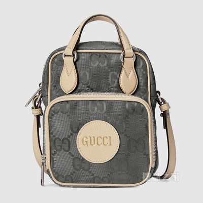 Gucci Off The Grid系列肩背包 深灰色GG ECONYL®