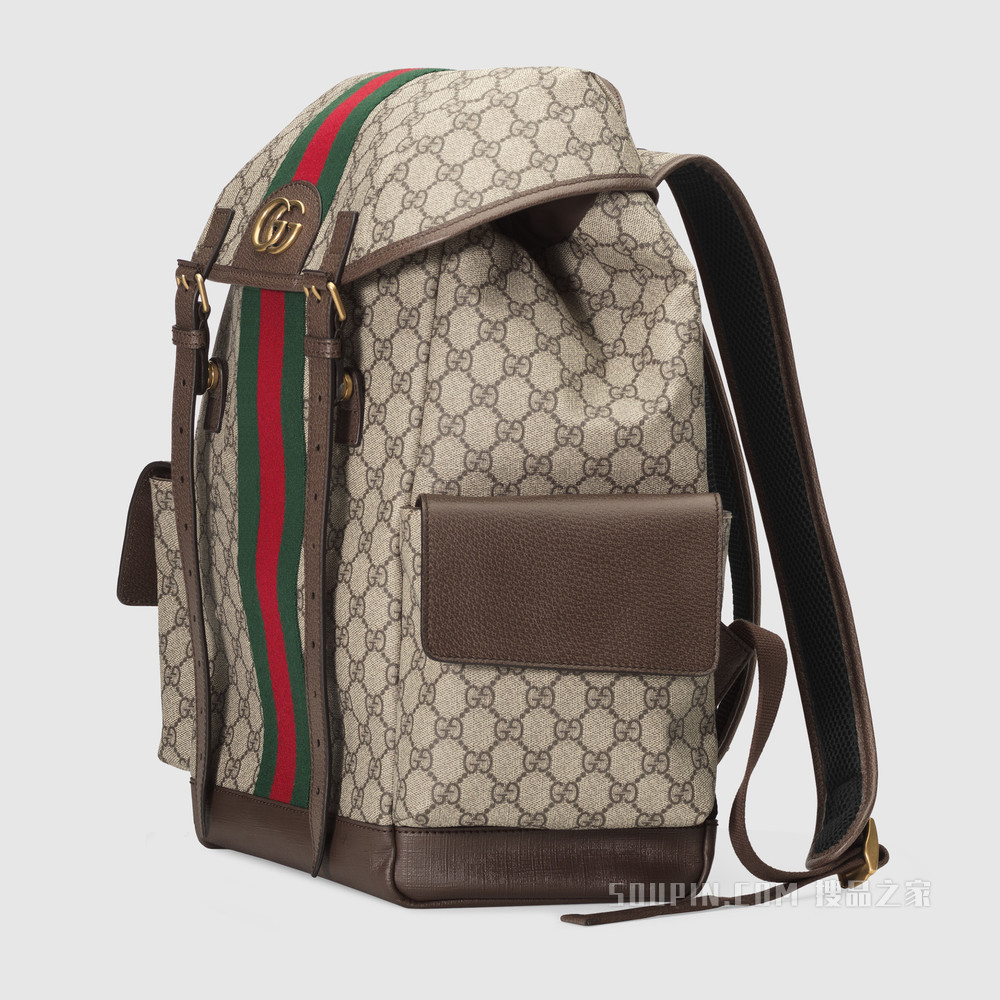 Ophidia系列中号GG背包 GG Supreme帆布