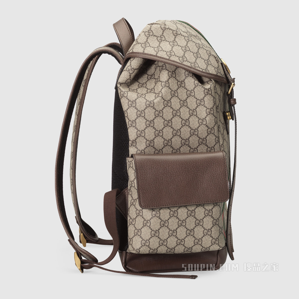 Ophidia系列中号GG背包 GG Supreme帆布
