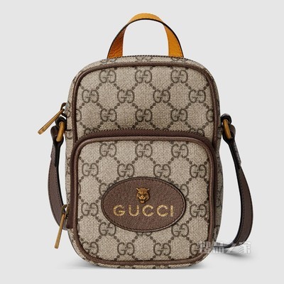 Neo Vintage迷你手袋 米色/乌木色GG Supreme帆布