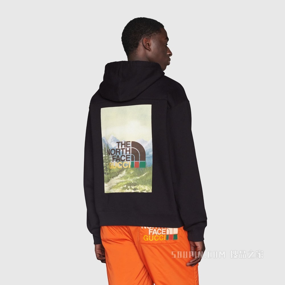 The North Face x Gucci联名系列卫衣 黑色