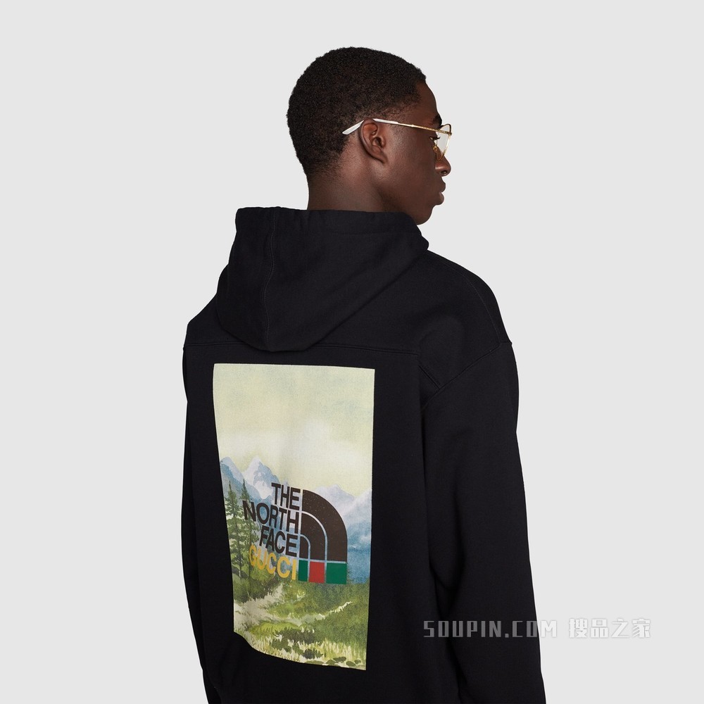 The North Face x Gucci联名系列卫衣 黑色