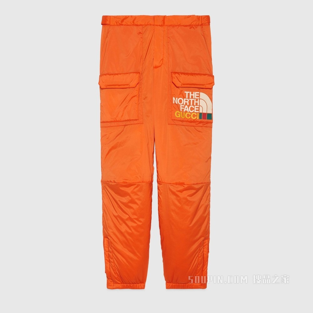 The North Face x Gucci联名系列长裤 橙色