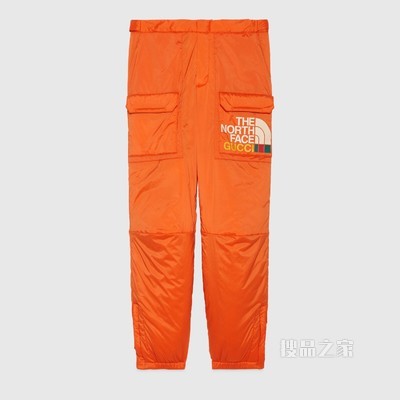 The North Face x Gucci联名系列长裤 橙色