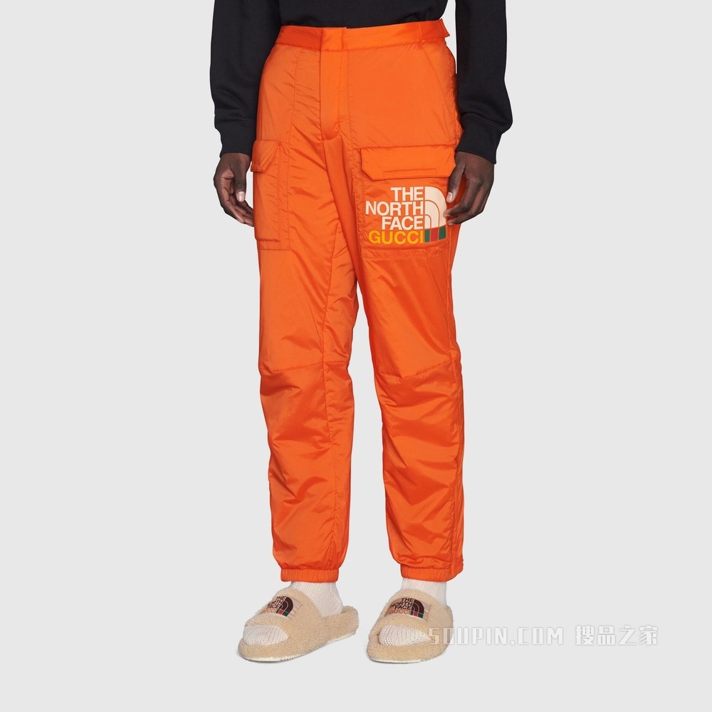 The North Face x Gucci联名系列长裤 橙色